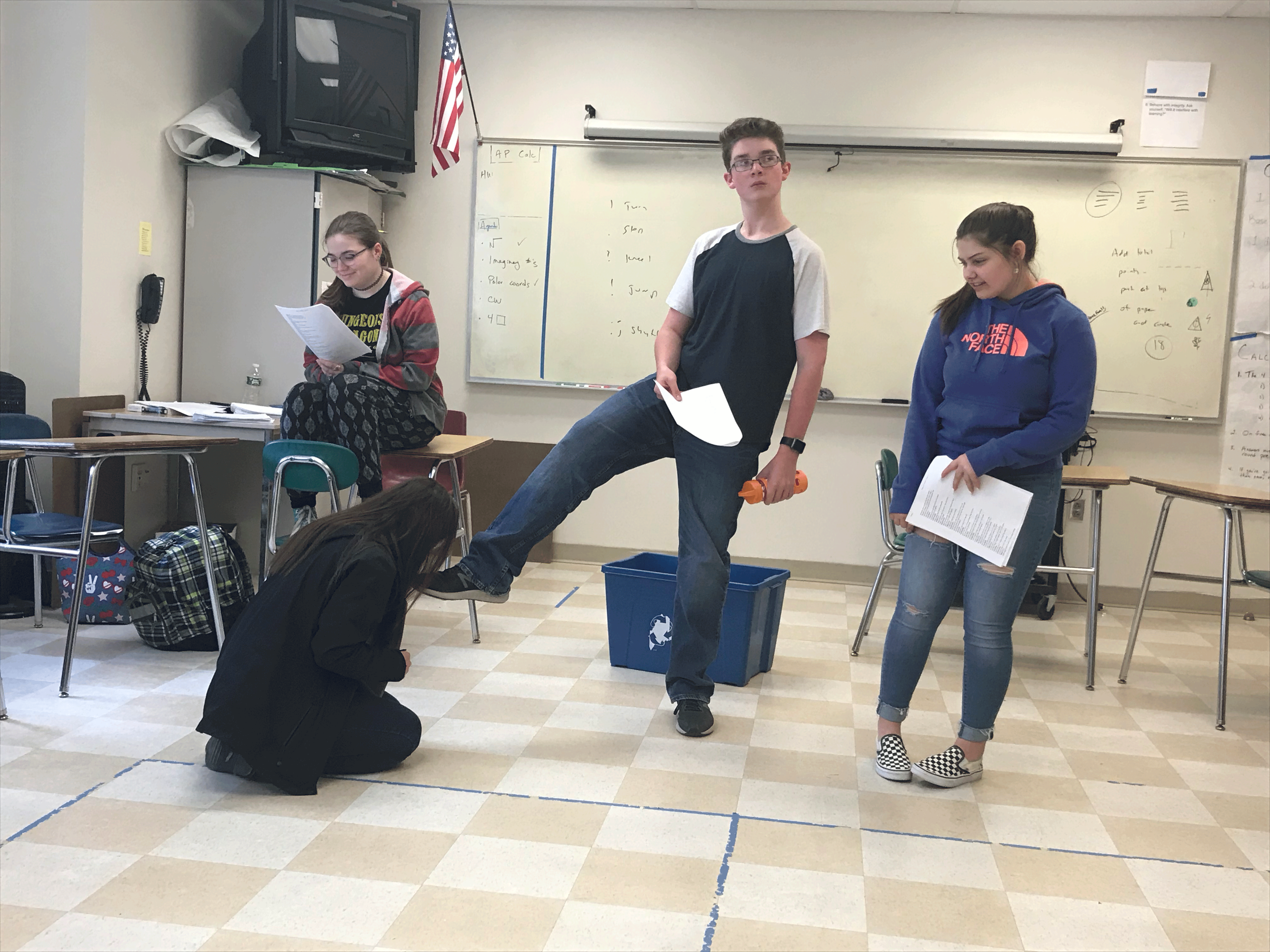 Students perform the Tempest
